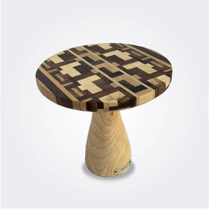 ชั้นวางเค้กไม้มะม่วง2ชั้นสำหรับตกแต่งงานแต่งงานที่ทำจากไม้คุณภาพสูงที่วางเค้กพร้อมที่จับโลหะสำหรับงานแต่งงาน - Product Image 3