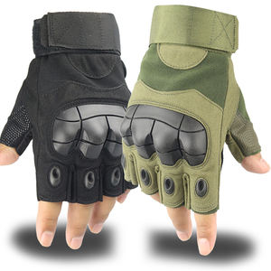 Gants respirants demi-doigts antidérapants de haute qualité pour hommes pour les entraînements d'été en plein air sans impact avec poignées - Product Image 1