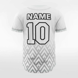 ชุดกีฬาเบสบอลแบบมีกระดุมเสื้อปรับแต่งได้สำหรับเยาวชนชายขนาดพิเศษพิมพ์ลาย/สีเทาว่าง - Product Image 2