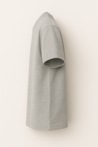 เสื้อยืดแขนสั้นลำลองผู้ชาย ผ้าคอตตอนแคนวาส 100% สีพื้นเรียบ ย้อมสีธรรมดา ทรงปกติ แห้งเร็ว ระบายอากาศได้ดี คุณภาพสูง - Product Image 3