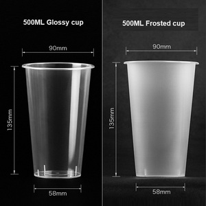 Vasos de Plástico PP de 16oz y 24oz con <span class=keywords><strong>Tapas</strong></span>, Personalizados al por Mayor, Desechables, Reciclables, <span class=keywords><strong>6</strong></span> Colores, para Postres, Jugos, Snacks, Bebidas Frías y Calientes - Product Image 3