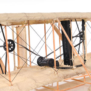 Modèle d'avion vintage des frères Wright, réplique artisanale en bois peinte de l'avion précurseur, décoration intérieure 83.8Lx43.2Wx19.1H cm - Product Image 6