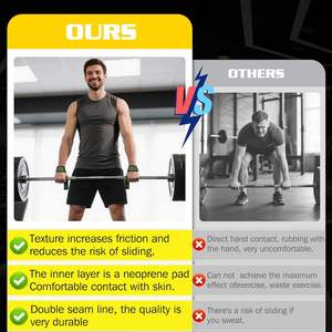 Muñequeras Deportivas Personalizadas de Poliéster y Algodón Antideslizantes y Ligeras para Levantamiento de Pesas, Precio al por Mayor - Product Image 5