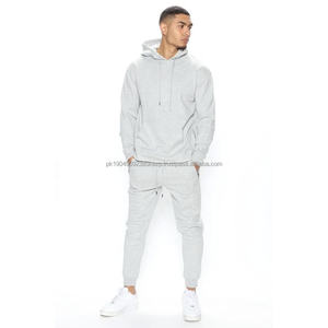 ชุดวอร์มผู้ชายสำหรับฤดูหนาวแบบขายส่ง มีกระเป๋าแบบจิงโจ้ ผู้ชายและผู้หญิงใส่ได้ ผ้าฝ้ายฟลีซ 100% เสื้อฮู้ดดี้โอเวอร์ไซส์ ชุดวอร์ม 2 ชิ้น - Product Image 1