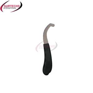 Instrument chirurgical de soins de la vie d'outil de retrait d'oeufs de Bot d'acier inoxydable de haute précision avec la poignée en plastique pour le couteau de sabot de vaches - Product Image 1