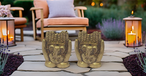 Juego de 2 mini esculturas de latón de mano Ganesha, palo de incienso y soporte de Agarbatti para uso en el hogar, la Oficina o el templo, artículo Pooja - Product Image 6