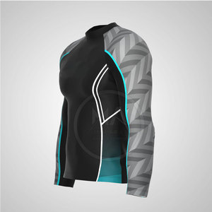 Venta al por mayor de alta fabricante superventas transpirable Rash Guard entrenamiento desgaste en línea venta Rash Guard - Product Image 2