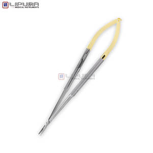 T.c Jacobson Micro soporte de aguja mecanismo de bloqueo de mordazas rectas mango redondo Acero inoxidable 7,25 pulgadas 18,5 cm instrumentos médicos - Product Image 5