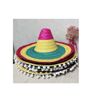 Vietnam Large Brim Sombreros <b>Straw</b> <b>Hat</b> for Fiesta Carnival <b>Summer</b> Mexican Cinco De Mayo Party Wedding Night Bar Favors Daily Use - Product Image 2