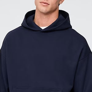 Sudadera con Capucha para Hombre, Color Sólido, Material de Alta Calidad, Bolsillos Tipo Canguro, Diseño de Mangas Completas, Logotipo Personalizado, Puños Acanalados - Product Image 2