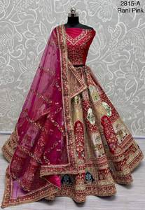 Designer Perfect Bridal Wear Lehenga Choli Avec Deux Dupatta - Product Image 6