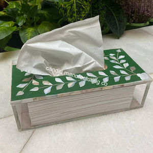 Fabricant indien Nouveauté boîte à mouchoirs en acrylique avec porte-serviettes en nacre pour la maison et le restaurant - Product Image 2