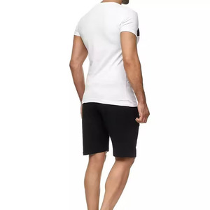 2024 haute qualité personnalisé Streetwear coton Jogging vêtements de sport survêtement et 2 pièces Shorts survêtement hommes ensemble - Product Image 2
