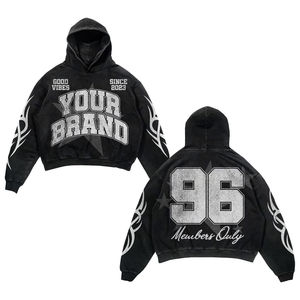 Ensemble de survêtement vintage de haute qualité pour homme, survêtement personnalisé de style streetwear, ourlet brut imprimé, survêtement délavé au soleil pour l'hiver - Product Image 5