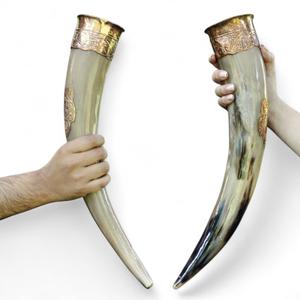 World Craft Impex Haute demande Artisanat naturel Meilleure vente Corne à boire de bière Viking de haute qualité et en Inde - Product Image 2