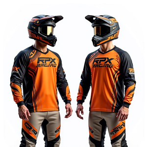 Maillot de course de motocross personnalisé pour homme, impression numérique, respirant, coupe-vent, séchage rapide, manches longues, vêtements de course de moto, vêtements de course automobile - Product Image 3