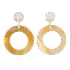 Último diseño cuerno pendiente joyería de moda de alta calidad gran aspecto vaca cuerno pendiente hecho a mano fabricante cuerno anillo diseño superior - Product Image 5