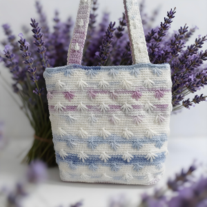 Sac à bandoulière en crochet fait main, rayé et texturé, personnalisable, pour usage quotidien décontracté, pour femmes - Vente chaude en gros - Product Image 4
