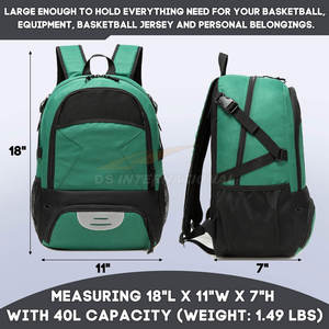 OEM Sports Wear Basketball <b>Bags</b> Custom Manufacturer Durable Gym Backpack for Soccer Volleyball with Separate Compartments - Product Image 2