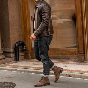 Veste de motard en cuir d'alligator personnalisée pour homme - Product Image 4