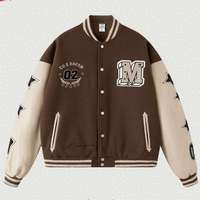 Streetwear design personnalisé en gros College Varsity Jacket Bomber de baseball en laine pour hommes Letterman Varsity Jacket pour hommes