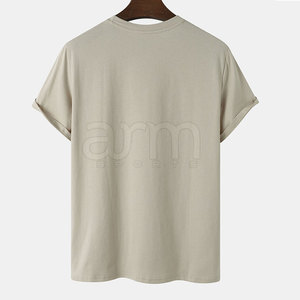 T-shirts décontractés à col rond pour hommes, style personnalisé, marque privée, manches courtes, vêtements décontractés élégants, t-shirt uni - Product Image 2