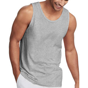 Camiseta sin mangas Lisa para hombre, Camisa sin mangas de entrenamiento de algodón, camiseta sin mangas a la moda para hombre, ropa de calle informal, chaleco, camiseta sin mangas atlética, gimnasio de secado rápido - Product Image 1