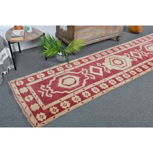 Alfombra clásica vintage turca de gran área, estilo Kilim rectangular de 9x12 con grosor de 10mm para tonos rojos y beige de 940 pies - Product Image 1