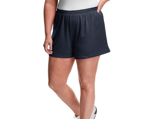 Pantalones cortos deportivos transpirables para mujer, shorts de malla con estampado de logotipo personalizado, talla grande, para playa, venta al por mayor - Product Image 3