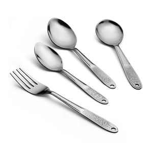 Excellent ensemble de couverts de cuillère en acier inoxydable cuillères fourchettes couteaux à bas prix pour les fêtes et la maison ensemble de couverts - Product Image 1