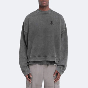 เสื้อสเวตเตอร์แบบใหม่สำหรับผู้ชายเสื้อสเวตเตอร์มีฮู้ดสไตล์สตรีทแวร์ผ้าหินพิมพ์ลายออกแบบได้ตามที่ต้องการ - Product Image 5