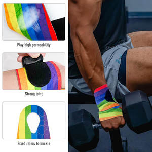 Custom Gym Fitness Wraps Support Barbell Columpios Mano Levantamiento de pesas Power Lifting Muñequeras Correas para hombres y mujeres - Product Image 6