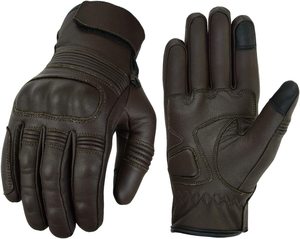 Première fibre ODM gants de course en cuir imperméables été motard gants en peau de mouton pour la moto - Product Image 5