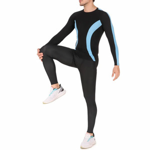 Ensemble de compression de sport pour hommes en gros personnalisé, ensemble de vêtements de sport respirant à séchage rapide, sans couture, pour le yoga, ensemble de rashguard - Product Image 4