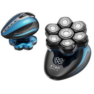 Afeitadora Eléctrica Rotativa Recargable de Triple Cuchilla, Impermeable IPX7, con Carga Tipo-C y Características Lavables - Product Image 1