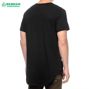 High Quality 210g Polyester/Cotton Loose Fit Sleeve <b>T</b>-<b>Shirts</b> for <b>Men</b> Custom Colorful Price Wholesale-Casual O-Neck Design Blank - Product Image 1