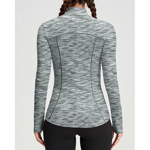 Vêtement de yoga, haut, veste zippée intégrale, femme, léger, extensible, entraînement athlétique, doux, confortable, mélange de nylon et de spandex - Product Image 4