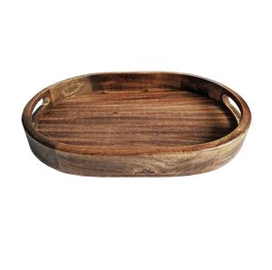 Bandeja de madera estilo granja para Decoración de mesa que sirve alimentos y bebidas u organización del hogar MOQ 100PCs - Product Image 3