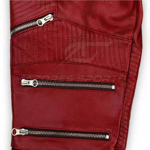 Pantalon en cuir pour homme, coupe slim, motif droit, léger, délavé foncé, taille mi-haute, écologique, respirant, décontracté, streetwear, hiver - Product Image 6