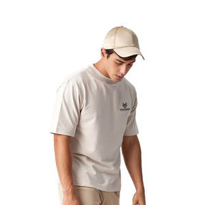 Camiseta Lisa cuadrada para hombre con tela gruesa de algodón 100% y camiseta cuadrada de manga corta de tacto Premium para hombre con hombros relajados - Product Image 6