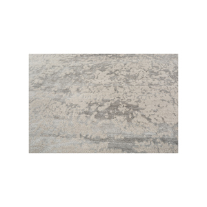 Alfombra Kavi Gris y Negra de Lana y Seda de Bambú Anudada a Mano, Diseño Teoría del Caos, Patrón Abstracto Rectangular para Sala de Estar Juvenil, Esk-411 - Product Image 3