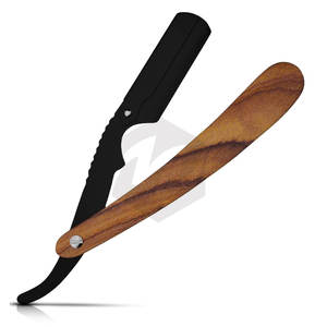 Classic Rosewood Salon Barber Edge <b>Razor</b> Stainless Steel Cut Throat Shaving <b>Razor</b> with <b>Blades</b> Professional <b>Straight</b> <b>Razor</b> - Product Image 5
