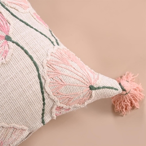 Decorative Bohemian 45x45 Cm Sofa <b>Back</b> <b>Support</b> Giraffe Embroidered Cotton Square Cushion Covers at Best Prices - Product Image 3