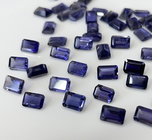 Iolite แปดเหลี่ยม3X5มม. ตัดเหลี่ยมเพชรพลอยหลวมคุณภาพสูง - Product Image 3