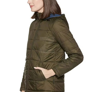Fabrication professionnelle de vestes d'hiver matelassées pour femmes, respirantes, écologiques, en polyester/nylon, design personnalisé, coupe-vent, haute qualité - Product Image 3