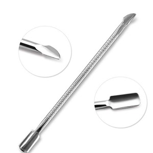 Empujador de cutículas de uñas de acero inoxidable al por mayor, herramienta de manicura de Metal para limpieza de cutículas, empujador de cuchara para decoración de uñas - Product Image 3
