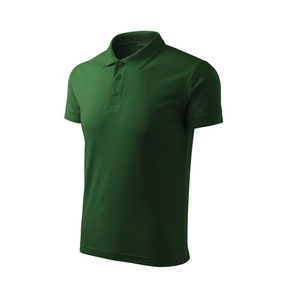 Polo de manga corta para hombre, camisa 100% de algodón de alta calidad, a la moda, de talla grande, Color verde, personalizada - Product Image 2