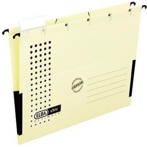 ELBA Chic ULTIMATE DIN <b>A4</b> Hanging File <b>Folder</b> 240g/m Cardboard Chamois 5 Pieces/Pack - Product Image 1