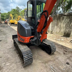 Excavatrice d'occasion à vendre, Hitachi ZX55 Mini 5,5 tonnes, mini-excavatrice hydraulique sur chenilles d'occasion, Zx35 Zx70, haute qualité - Product Image 2
