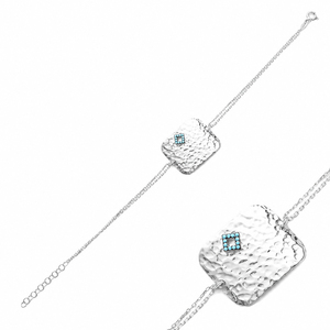 สร้อยข้อมือทุบทรงสี่เหลี่ยม,สร้อยข้อมือหรูหราสไตล์ตุรกีงานฝีมือขายส่ง - Product Image 4